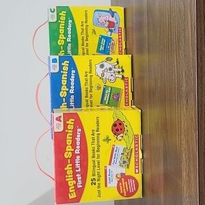 📚 Spanish to English First Little Readers Books Levels A, B, & C - 75 books 📚